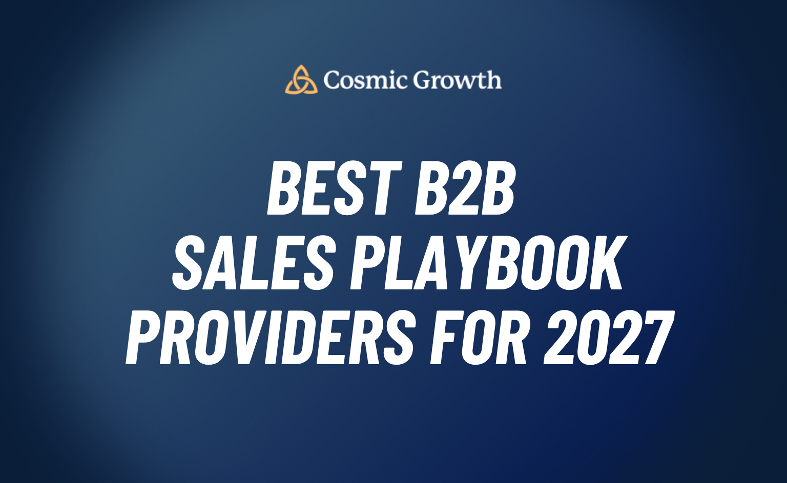B2B Sales Playbooks
